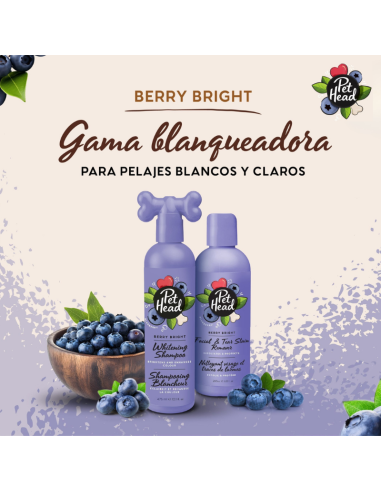 PET HEAD BERRY BRIGHT REMOVEDOR MANCHAS FACIALES 200 ML